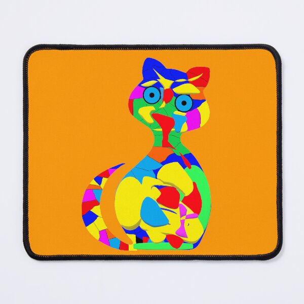 Item preview, Gatto colorato designed and sold by marco-tonato.