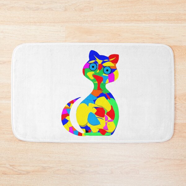 Item preview, Gatto colorato designed and sold by marco-tonato.