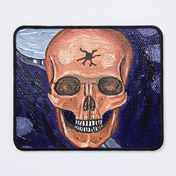 Item preview, Forensic, Skull, Magnifying Glasses, and Fingerprints, Acrylic painting designed and sold by HBBArtShop.