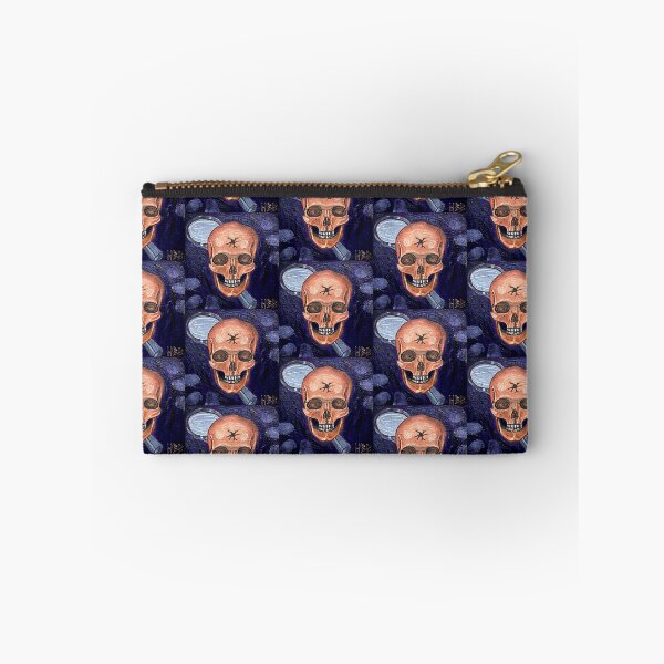 Item preview, Forensic, Skull, Magnifying Glasses, and Fingerprints, Acrylic painting designed and sold by HBBArtShop.