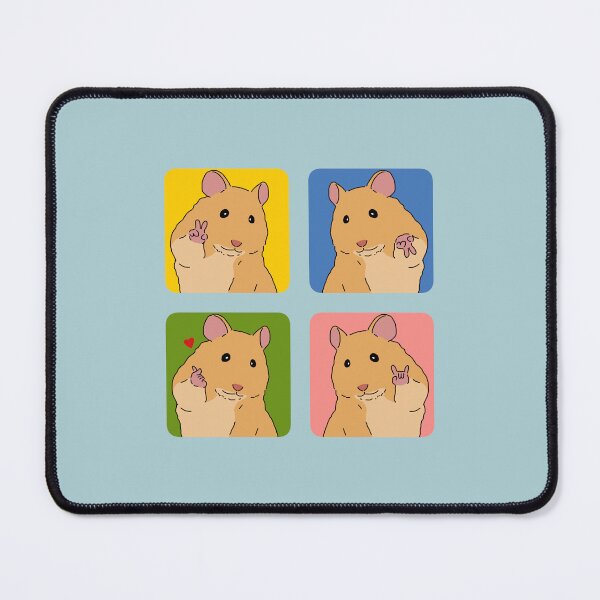 Item preview, Peace, Gyaru peace, Love(finger heart), Rock! Cute Hamster Meme designed and sold by jebi-garden.