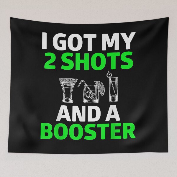 Item preview, Funny Vaccination Shirt I Got My Two Shots And A Booster T-Shirt designed and sold by maverickbott.