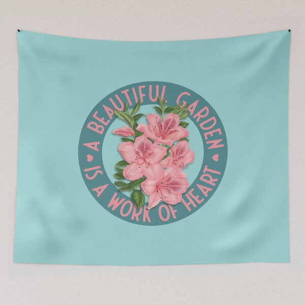 Item preview, A beautiful garden is a work of heart - Azaleas designed and sold by knappidesign.