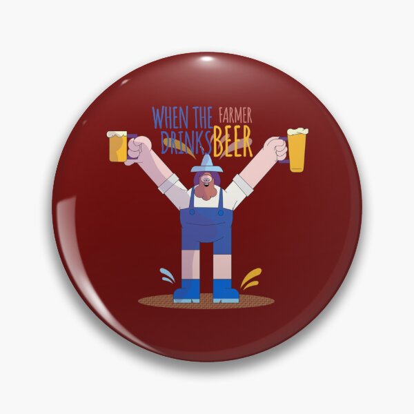 Item preview, farmer loves beer   designed and sold by Mujjistore.