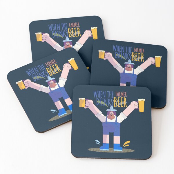 Item preview, farmer loves beer   designed and sold by Mujjistore.