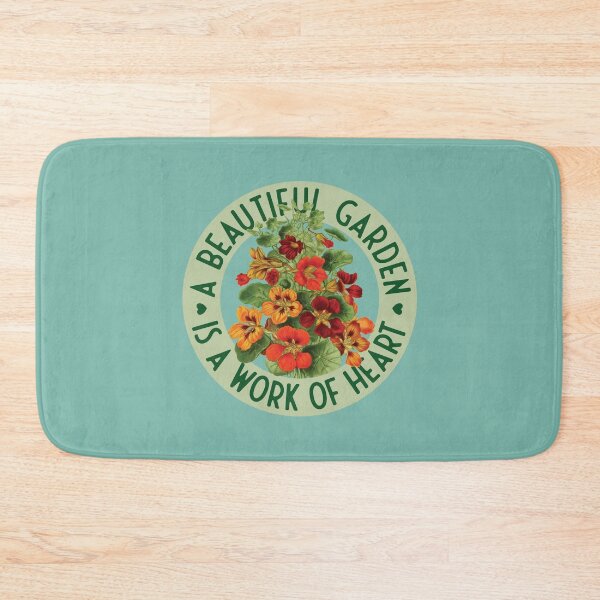 Item preview, A beautiful garden is a work of heart - Tropaeolum majus designed and sold by knappidesign.