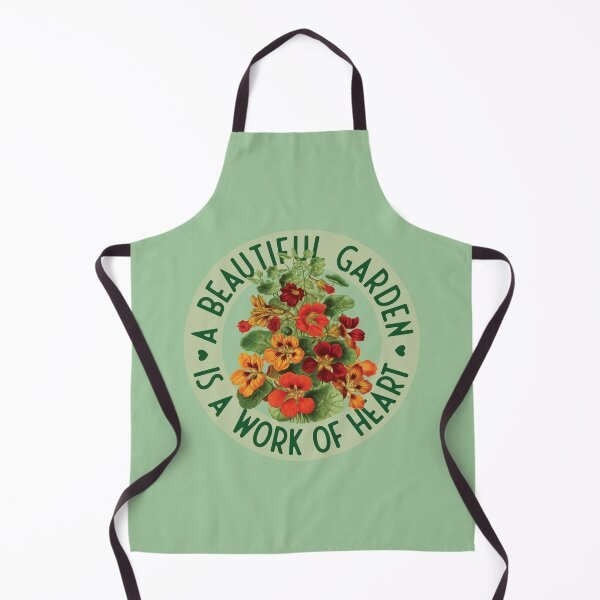 Item preview, A beautiful garden is a work of heart - Tropaeolum majus designed and sold by knappidesign.