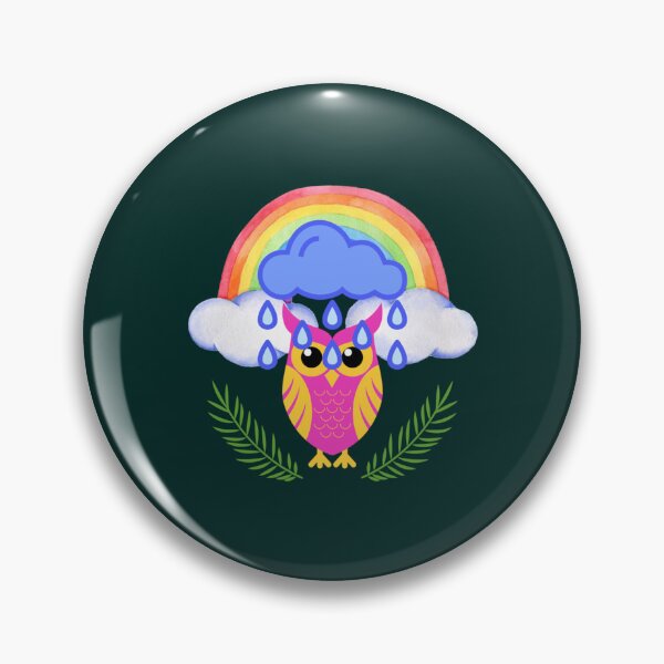 Item preview, Cute Wet Owl Rainbow   designed and sold by SwazzDdraws.