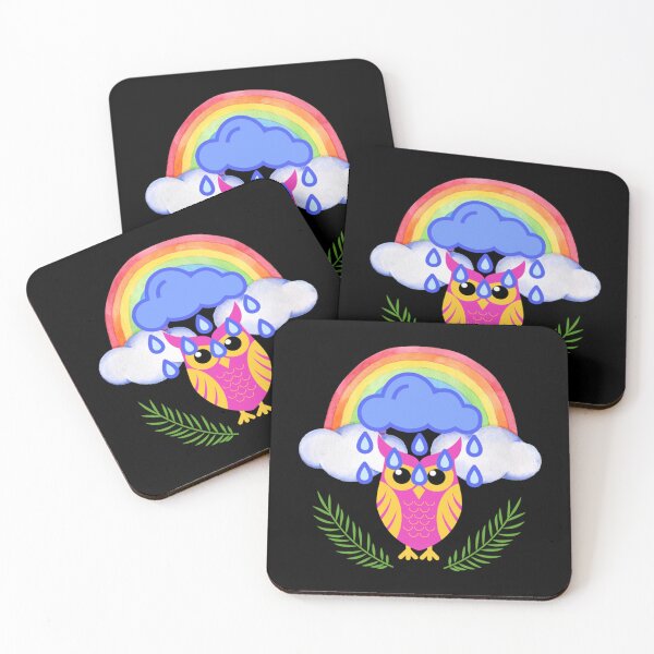 Item preview, Cute Wet Owl Rainbow   designed and sold by SwazzDdraws.