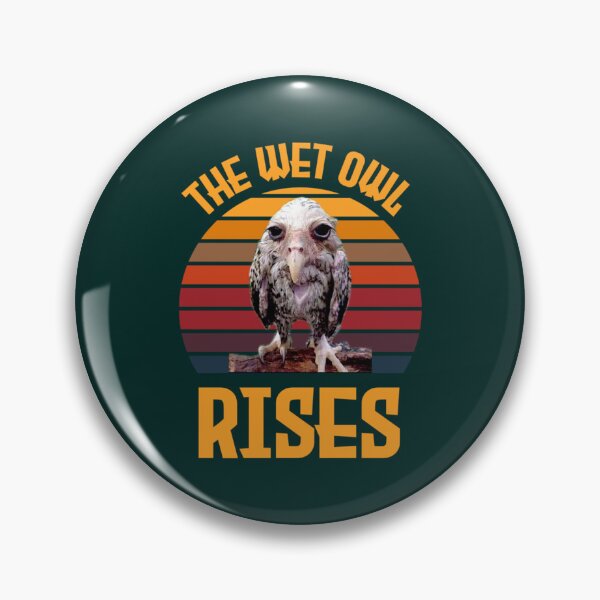 Item preview, The Wet Owl Rises Retro Sunset 2022 Trending   designed and sold by SwazzDdraws.