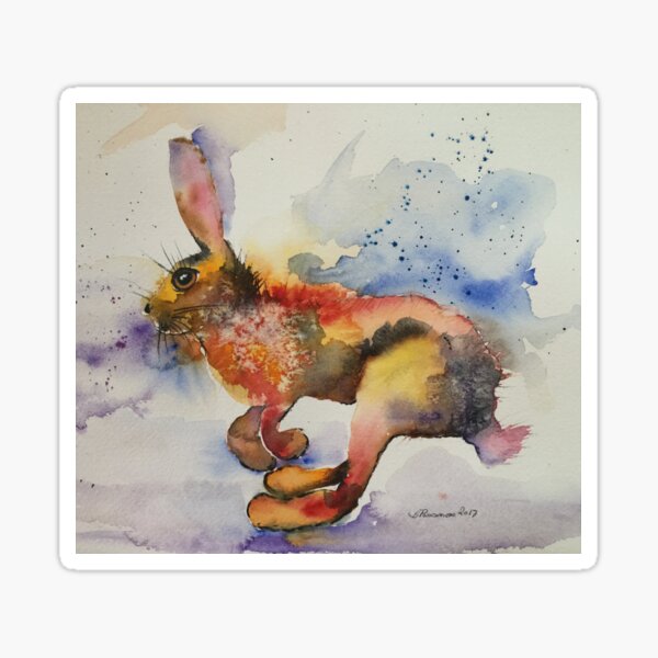Spring Hare Sticker