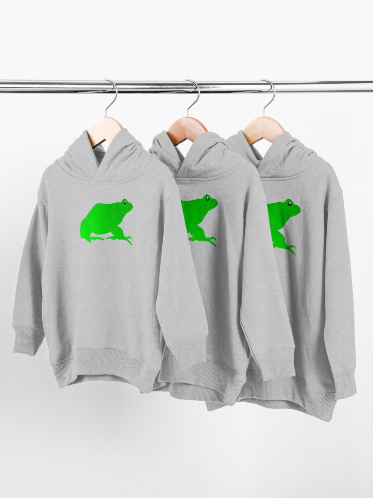 Alternate view of Green Frog Toddler Pullover Hoodie