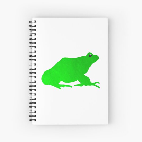 Green Frog Spiral Notebook