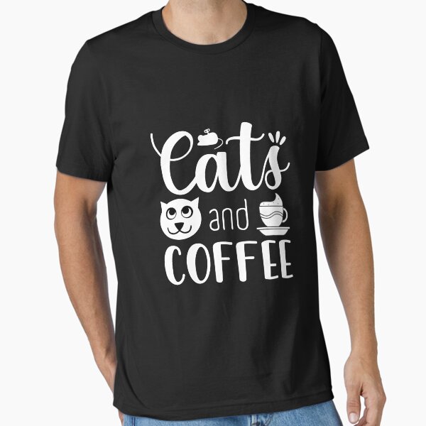 Item preview, Cats and coffee black shirts for Coffee Cat lovers designed and sold by Vavilonskaya.