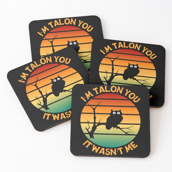 Item preview, I_m Talon You It Wasn_t Me Pun Wet Owl Retro Sunset 2022   designed and sold by SwazzDdraws.