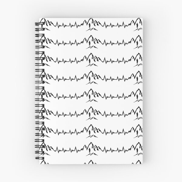 Item preview, Trail running, mountain running heartbeat, running EKG pulse - woman designed and sold by claudiasartwork.