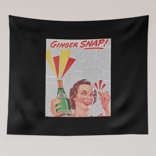 Item preview, Men Women Ginger Snap Vintage Collage Print Funny Men Fan designed and sold by Theodorahar.