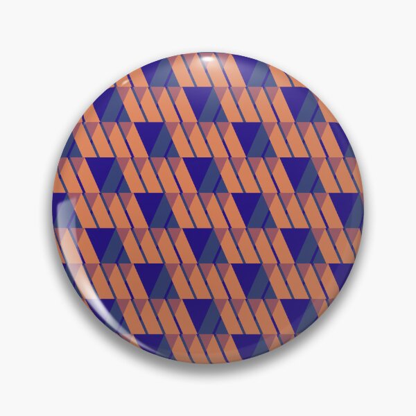 Item preview, Blue Orange Parquet Pattern designed and sold by risingrocket.