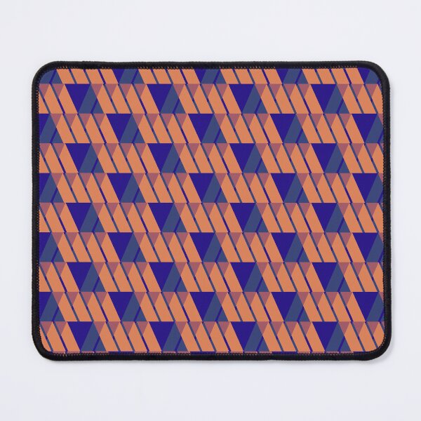 Item preview, Blue Orange Parquet Pattern designed and sold by risingrocket.