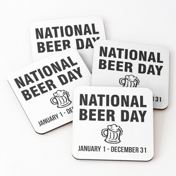 Item preview, national beer day january 1 to december 31 black   designed and sold by Mujjistore.