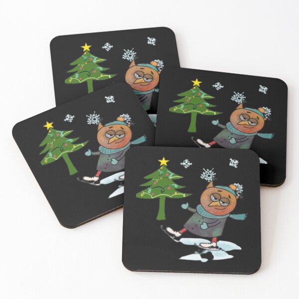 Item preview, Wet Owl  Owl Christmas Theme  Cute Owl Bird   designed and sold by SwazzDdraws.