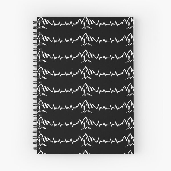 Item preview, Trail running, mountain running heartbeat, running EKG pulse - woman designed and sold by claudiasartwork.