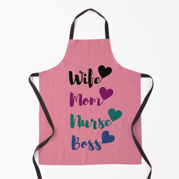 SUNENAT Funny Mother's Day Gift Apron Best Mom in the World
