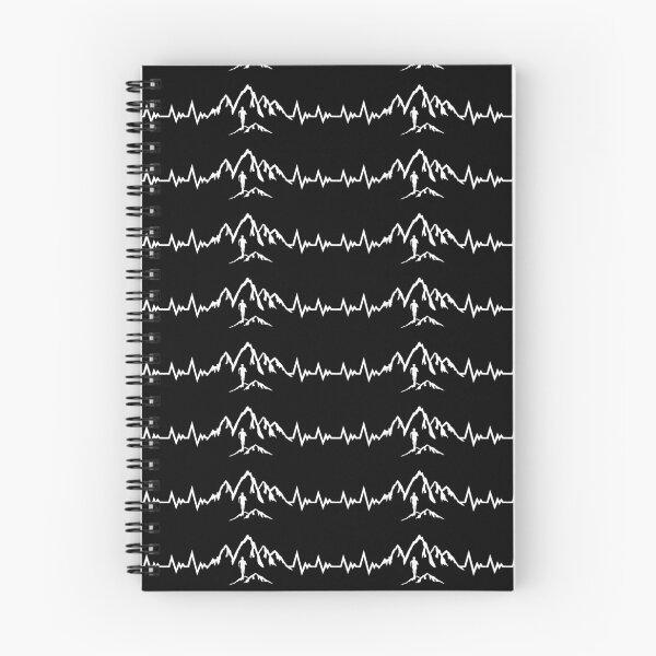 Item preview, Trail running, mountain running heartbeat, running EKG pulse designed and sold by claudiasartwork.