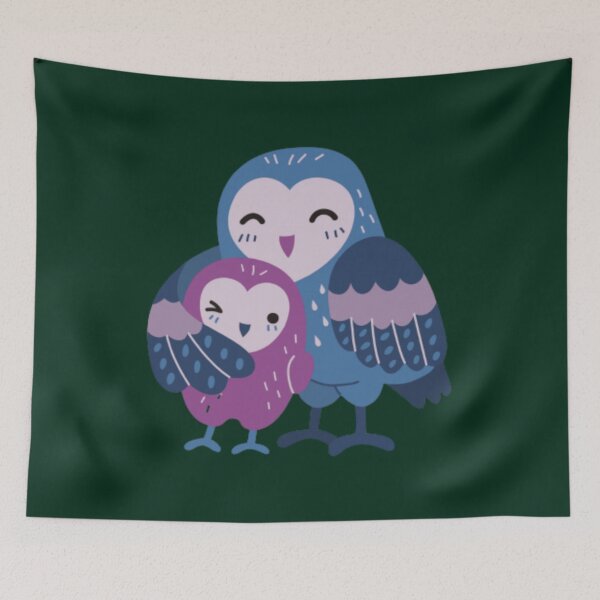 Item preview, Wet Owl  Wet Owl With Baby Owl Loving  Mother Child Pure Love    designed and sold by SwazzDdraws.