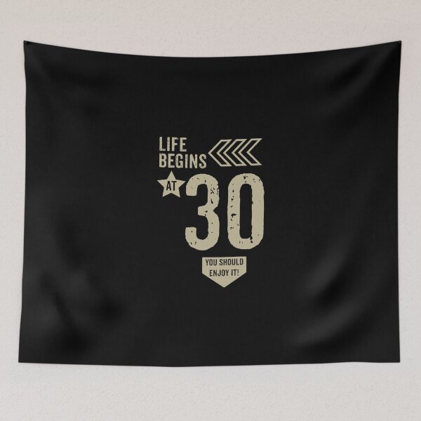 Item preview, Life begins at 30 years birthday gift designed and sold by rodmendonca.