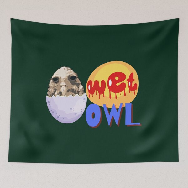 Item preview, wet owl meme        designed and sold by SwazzDdraws.