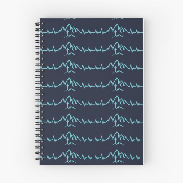 Item preview, Trail running, mountain running heartbeat, running EKG pulse designed and sold by claudiasartwork.