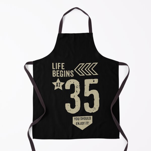 Item preview, Life begins at 35 years birthday gift designed and sold by rodmendonca.