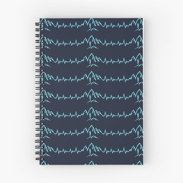 Item preview, Trail running, mountain running heartbeat, running EKG pulse - woman designed and sold by claudiasartwork.