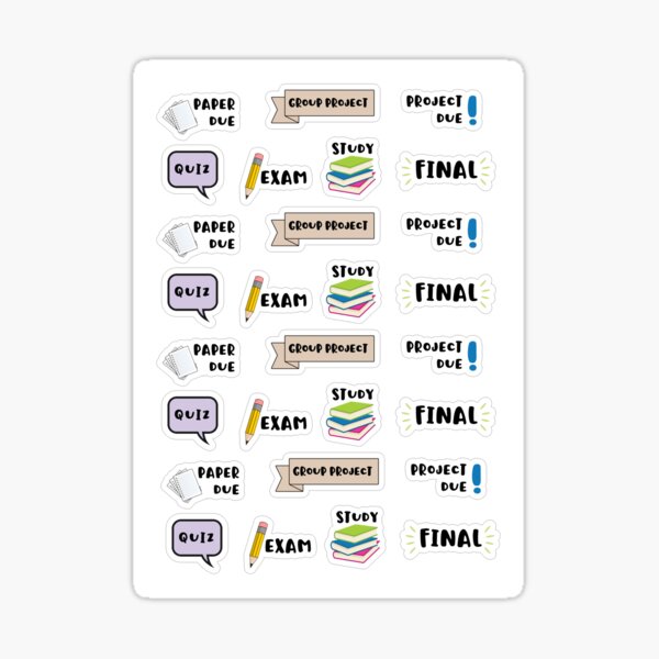 Study sticker Sticker
