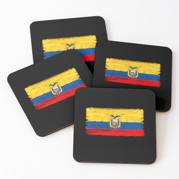 Item preview, Ecuador Flag of the countries participating in the world cup Qatar 2022 designed and sold by Ryan89-Design.