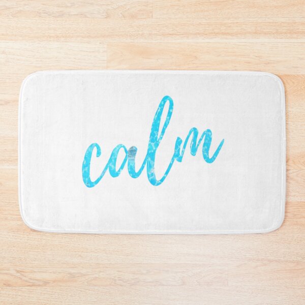 Item preview, Calm Mantra Silhouette Design With Turquoise Background  designed and sold by TacoRose.