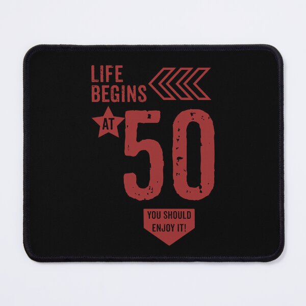 Item preview, Life begins at 50 years birthday gift designed and sold by rodmendonca.
