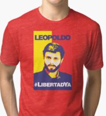 FREE LEOPOLDO LOPEZ #LibertadYa VENEZUELA Tri-blend T-Shirt