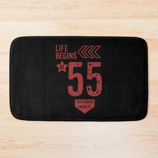 Item preview, Life begins at 55 years birthday gift designed and sold by rodmendonca.