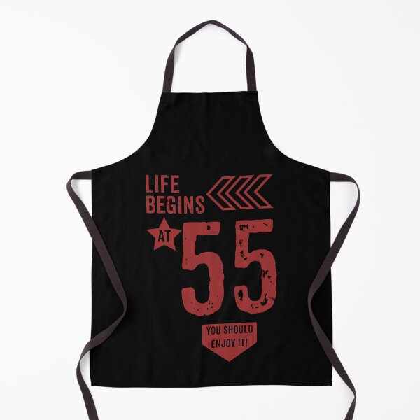 Item preview, Life begins at 55 years birthday gift designed and sold by rodmendonca.