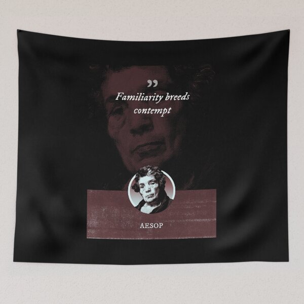 Item preview, Aesop - Familiarity breeds contempt designed and sold by Syahrasi.
