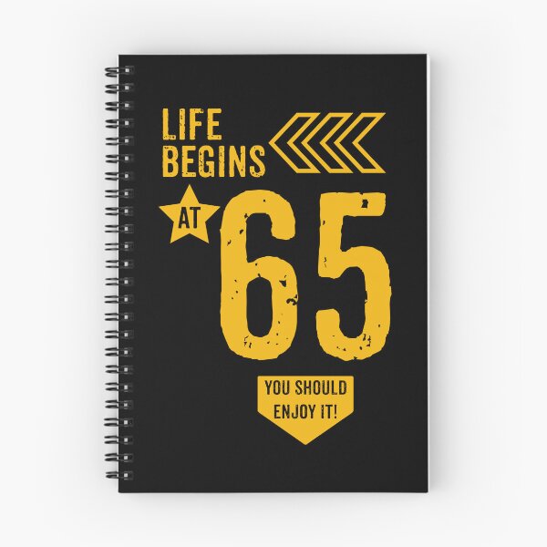Item preview, Life begins at 65 years birthday gift designed and sold by rodmendonca.