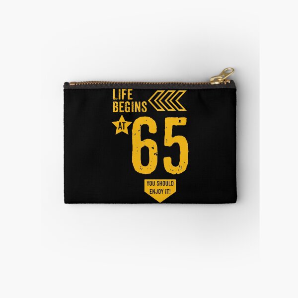 Item preview, Life begins at 65 years birthday gift designed and sold by rodmendonca.