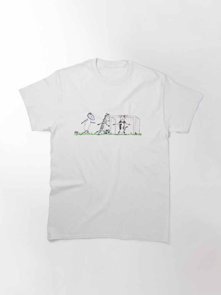 Thumbnail 3 of 7, Classic T-Shirt, Football for three designed and sold by IsabellaSchaf.