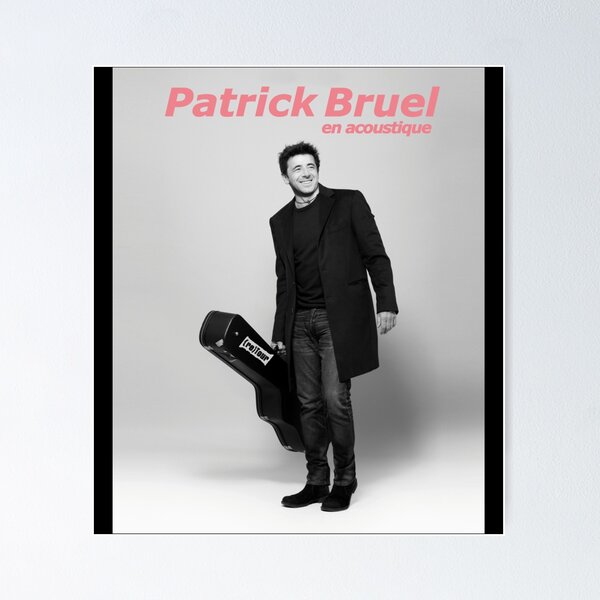 Aperçu de l'œuvre Threpatr Patrick Bruel Tournée Acoustique Sweat à capuche léger créée et vendue par desireeowe.