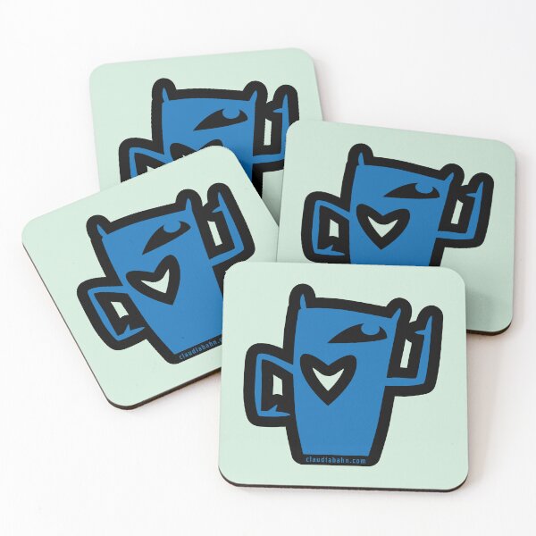 heart devil Coasters (Set of 4)