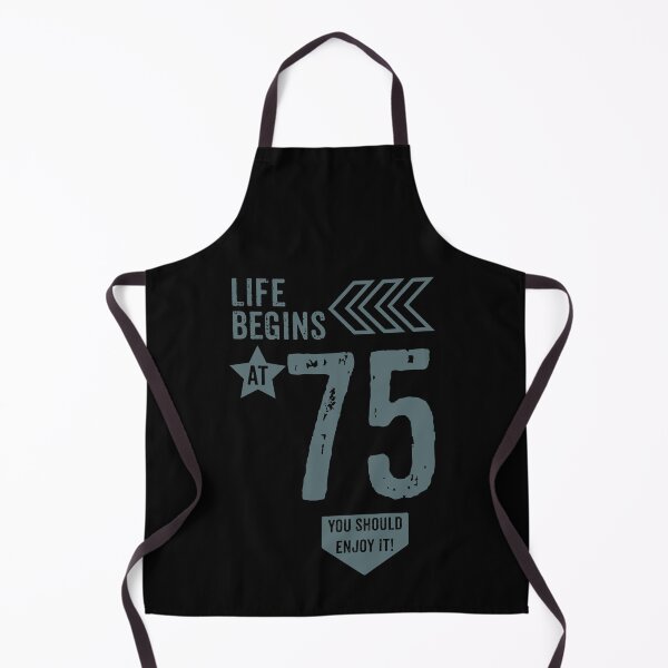 Item preview, Life begins at 75 years birthday gift designed and sold by rodmendonca.