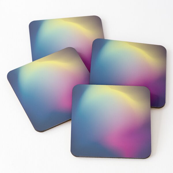 Item preview, Abstract geometric illustration of light rays in purple, blue, yellow and greens designed and sold by pocketgraphic.