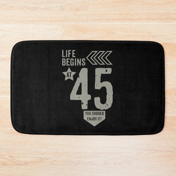 Item preview, Life begins at 45 years birthday gift designed and sold by rodmendonca.